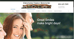 Desktop Screenshot of crestviewfamilydentistry.com
